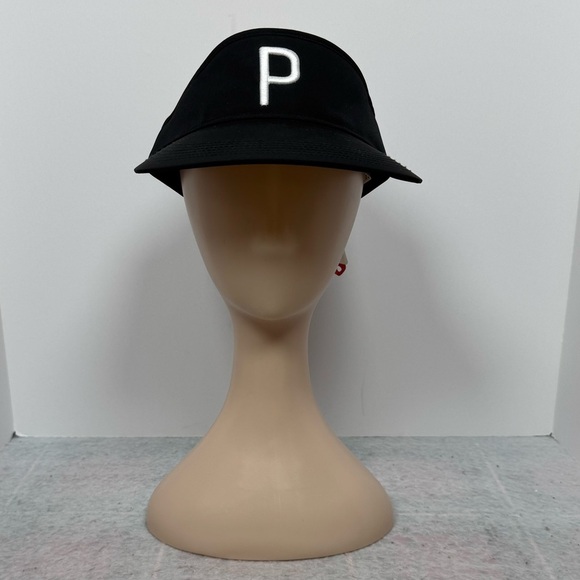 Puma Men’s “P” Adjustable Visor Black - Picture 2 of 5